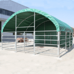 20' x 20' Livestock Corral Shelter with front door - Image 5