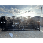 20ft Wrought Steel Garden Driveway Gate with Post - Image 16