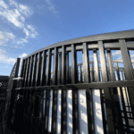 20ft Wrought Steel Garden Driveway Gate with Post - Image 5