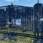 20ft Wrought Steel Garden Driveway Gate with Post - Image 17