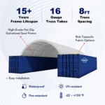 20'x40' Double Truss Container Shelter - Image 3