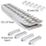 8' L x 20" W / 2 Ramp System for 20" H Step Deck Trailers - 23, 500 lb. Cap