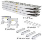 8' L x 20" W / 4 Ramp System for 20" H Step Deck Trailers - 23,500 lb. Cap
