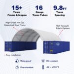 30'x40'x10' Double Truss Shipping Container Shelter - Image 3