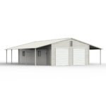 39' x 39' Vertical Steel Carport With Lean-to - Image 3