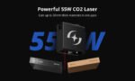 AtomStack HURRICANE 55W CO2 Laser Cutter - Image 4