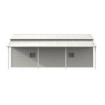 42' x 30' Vertical Steel Garage With Lean-to - Image 2