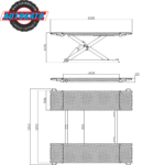 Katool KT-X85 8000lb Mid Rise Scissor Lift - Electric Lock - Image 3
