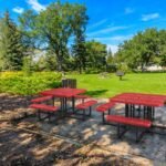 46" Square Picnic Table With Umbrella Hole - Image 7