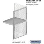 48" Wide Double Tier Bulk Storage Locker - Add On - 36" Deep by Salsbury