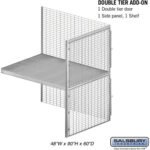48" Wide Double Tier Bulk Storage Locker - Add On - 60" Deep by Salsbury
