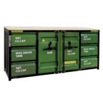 6.5ft Workbench Cabinet with 6 Drawers and 2 Cabinets - Image 3