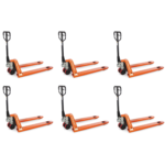 6 Pack of NobleLift Standard Duty Pallet Jack 5500 lbs Capacity 27''x48'' Forks