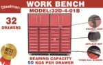 7ft Garage Storage Cabinet (32 Drawers & 2 Cabinets) - Image 4