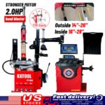 Katool KT-T850 Tilt-Arm Wheel Clamp Tire Changer Machine with Wheel Balancer KT-B750 Combo - Image 4
