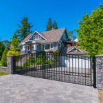 18'x6' Steel Dual Swing Driveway Gate - PARIS Style - Image 9