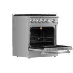 FORNO Giovanni 30" 4.32 cu. ft. Gas Range with 5 Sealed Burners, Air Fry Basket, Wok Support and Griddle, FFSGS6274-30 - Image 4