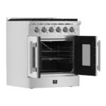 FORNO Galiano 30" 4.32 cu. ft. Freestanding Gas Range with French Door and 5 Burners, FFSGS6444-30 - Image 4
