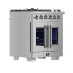 FORNO Capriasca 30" 4.32 cu. ft. Professional Gas Range with French Door and 5 Sealed Burners, FFSGS6460-30 - Image 3
