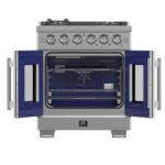 FORNO Capriasca 30" 4.32 cu. ft. Professional Gas Range with French Door and 5 Sealed Burners, FFSGS6460-30 - Image 2