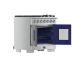 FORNO Capriasca 36" 5.36 cu. ft. Professional Gas Range with French Door and 6 Sealed Burners, FFSGS6460-36 - Image 4