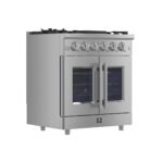 FORNO Massimo 30″ 4.32 cu. ft. Freestanding French Door Gas Range with 5 Burners, FFSGS6439-30 - Image 3