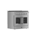 FORNO Galiano 36" 5.36 cu. ft. Freestanding Gas Range with French Door and 6 Burners, FFSGS6444-36 - Image 3