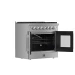 FORNO Galiano 36" 5.36 cu. ft. Freestanding Gas Range with French Door and 6 Burners, FFSGS6444-36 - Image 4