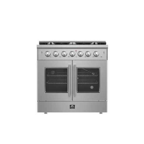 Applianes_FFSGS6444-36_2025-01_Front FORNO Galiano 36" 5.36 cu. ft. Freestanding Gas Range with French Door and 6 Burners, FFSGS6444-36 - Image 1