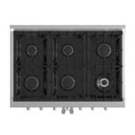 FORNO Galiano 36" 5.36 cu. ft. Freestanding Gas Range with French Door and 6 Burners, FFSGS6444-36 - Image 5
