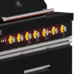 FORNO All’Aperto Outdoor Kitchen Set - 87,600 BTU Gas Grill with 4 Burners + Side Burner, Gas Pizza Oven, Sink Module/Beverage Center with Black Sintered Stone Countertop - Image 13