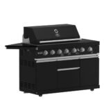 FORNO All’Aperto Outdoor Kitchen Set - 87,600 BTU Gas Grill with 4 Burners + Side Burner, Gas Pizza Oven, Sink Module/Beverage Center with Black Sintered Stone Countertop - Image 10