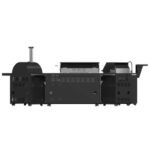 FORNO All’Aperto Outdoor Kitchen Set - 99,600 BTU Gas Grill with 5 Burners + Side Burner, Gas Pizza Oven, Sink Module/Beverage Center with Black Sintered Stone Countertop - Image 10