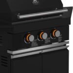 FORNO All’Aperto Outdoor Kitchen Set - 99,600 BTU Gas Grill with 5 Burners + Side Burner, Gas Pizza Oven, Sink Module/Beverage Center with Black Sintered Stone Countertop - Image 7