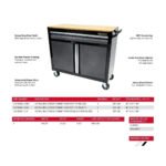 Boxo Tech Series | 45" Rolling Display Cabinet with MDF Top | White - Image 2