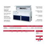 Boxo Pro Series | 53" 20-Drawer Rolling Tool Box | White and Blue - Image 3