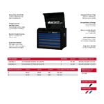 Boxo Pro Series | 26" 11-Drawer Rolling Tool Box | Black and Blue - Image 6