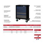 Boxo Pro Series | 26" 11-Drawer Rolling Tool Box | Black and Blue - Image 5