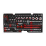 Boxo 103-Piece Metric MotoBox Tool Set for 3-Drawer Hand Carry Box