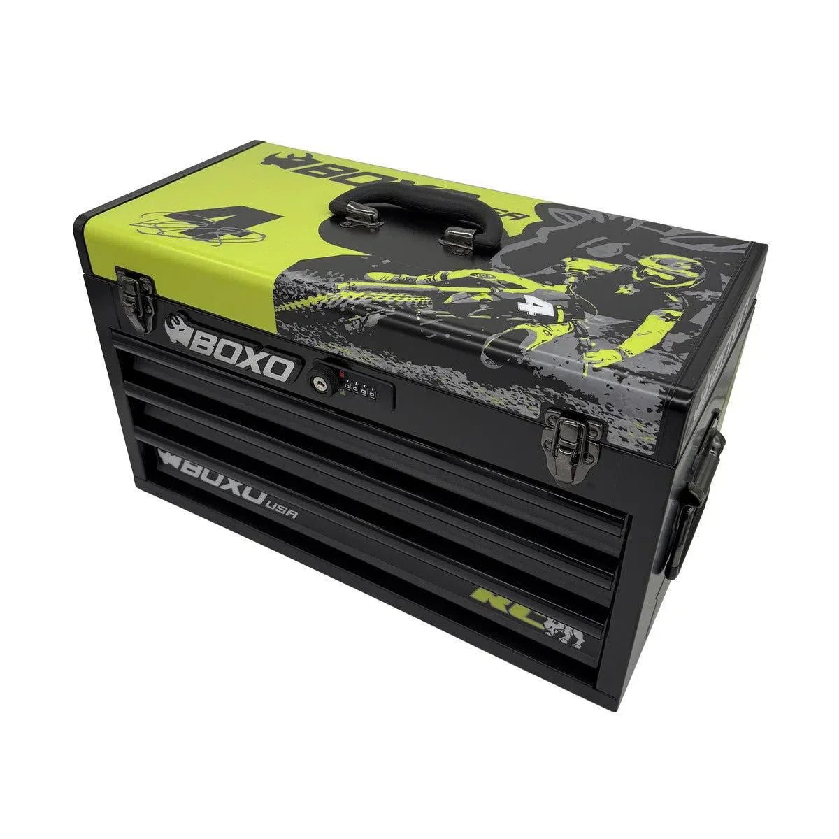 BoxoUSA-MotoBox-New-Ricky-Carmichael-3-Drawer-Portable-Tool-Box-with-103-Piece-Metric-Motorcycle-Tool-Set-MOTOBX1-BK-RC2_af309468-4942-4661-be10-26dbc2eaadd5 Boxo MotoBox | Ricky Carmichael 3-Drawer Portable Tool Box with 103-Piece Metric Motorcycle Tool Set - Image 1