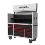 Boxo Pro Series | 72" 14-Drawer Garage Top Rolling Tool Box | White