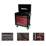 Boxo Pro Series | Loaded 35" 5-Drawer Flip-Top Service Cart Tool Box