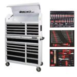 Boxo Tech Series | Loaded 41" 19-Drawer Rolling Tool Box | White