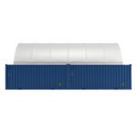 20x40 ft Container Shelter with Closed Back Panel - Image 6
