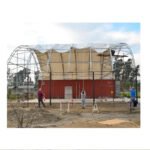 40x40x15 ft Container Shelter with Closed Back Panel - Image 11