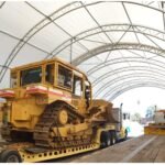 40x40x15 ft Container Shelter with Closed Back Panel - Image 5