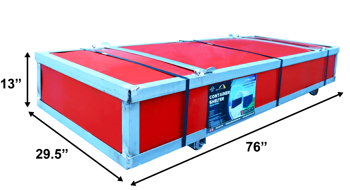 Container Shelter C2020 package size