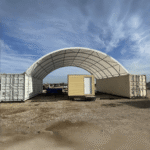 40'x40'x13' Shipping Container Canopy Shelter - Image 14