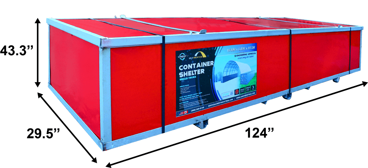 Container Shelter C404013 package size