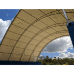 40'x40'x15' Double Truss Shipping Container Canopy Shelter, Outside - Image 6